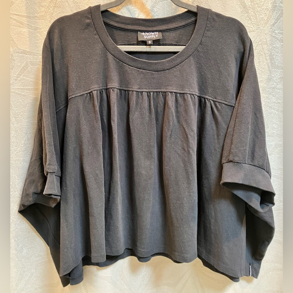Organic Cotton Flowy Oversized Shirt, Fair Trade by Known Supply. Non-smoking.